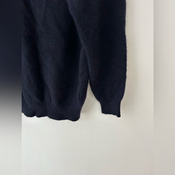 Zara dark blue 100% cashmere crew sweater - Picture 5 of 10